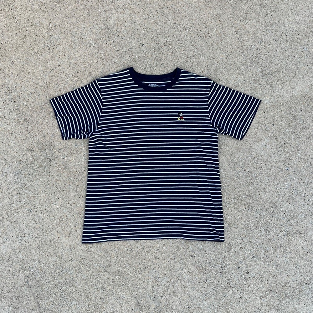 Uniqlo Mickey Stands Striped T-Shirt